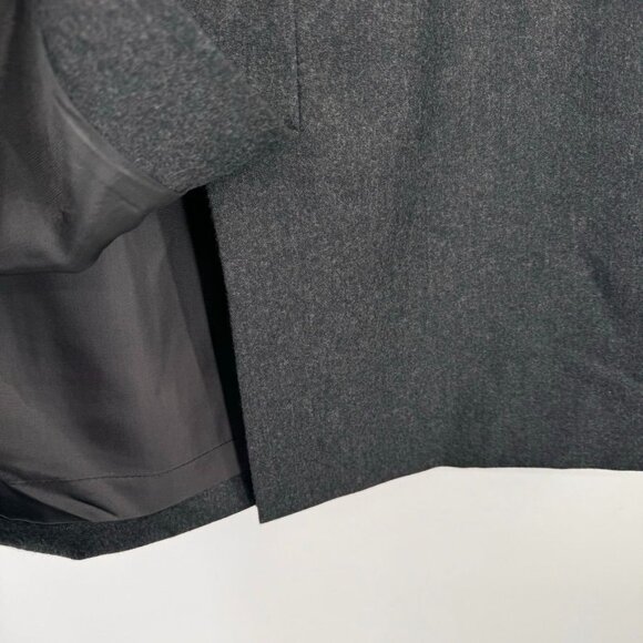 Talbots Womens Charcoal Pencil Skirt Size 10 100% Pure Wool pockets lined - Picture 8 of 8